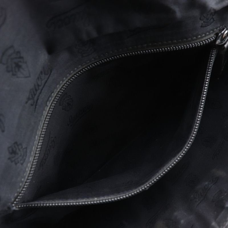 Gucci Belt Bag Medium GG Imprime Body Bag 211110 PVC Black Men's Waist Bag