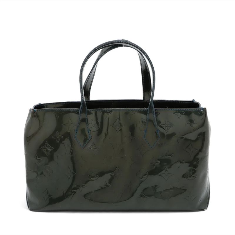 Louis Vuitton Monogram Vernis Wilshire PM Leather Handbag Tote M93684 Women's