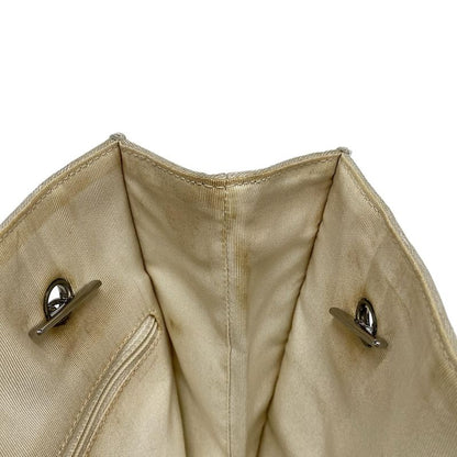 Chanel Tote Bag Ephemera Line White×silver Leather