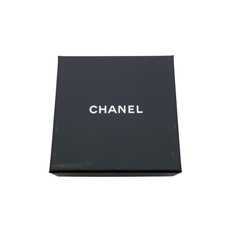 Chanel Brooch Coco Mark Abc335 A24c Square Rhinestone Gold Black Chanel