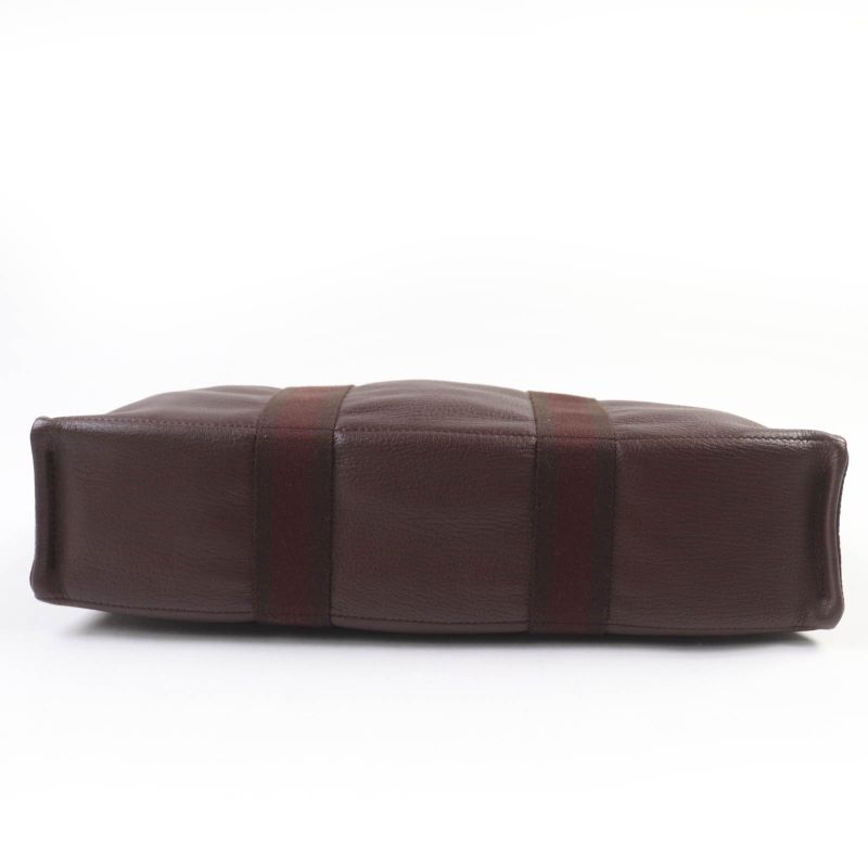 Hermes Fourre Tout MM Silver Hardware Serie Button Half Leather Use Canvas Tote