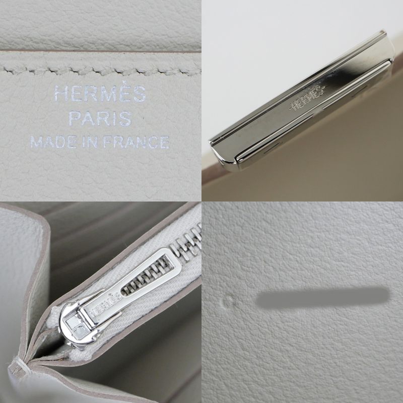 Hermes Constance Long Eva Color Beton Silver Hardware C Engraved