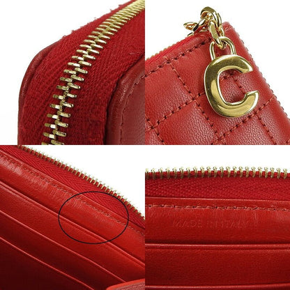 Celine Compact Zipped Wallet Celine 10b663bfl.27ed Ccharm Calfskin Red Ghardware