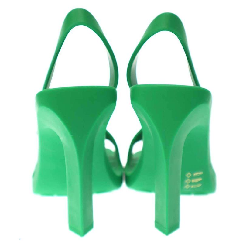 Bottega Veneta Jimbo Rubber Heel Sandals Green 36