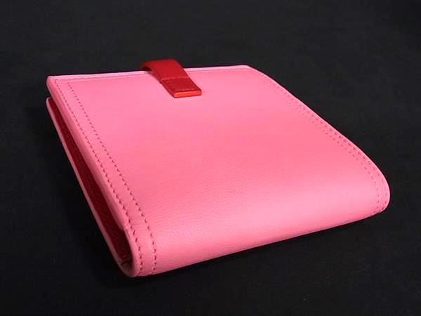 Bottega Veneta Leather Bifold Wallet Ladies Pink Bj2557