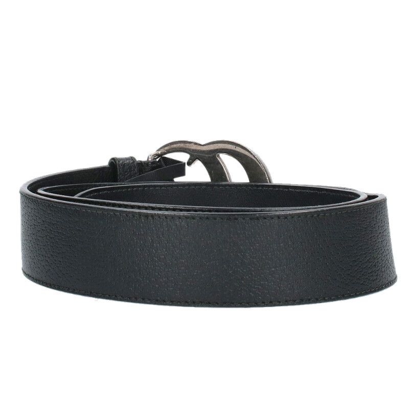 Gucci 406831 Double G Buckle Leather Belt Men's 85 34
