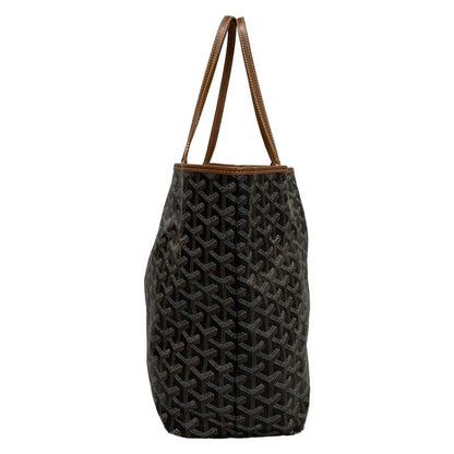 Goyard Tote Bag Saint Louis PM Black×brown Leather