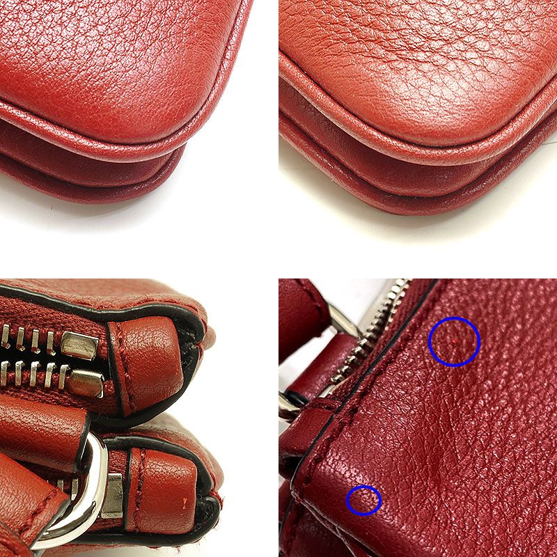 Prada Shoulder Bag 1bh046 Shoulder Crossbody Bordeaux Red With Authenticity Card