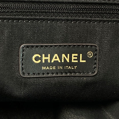 Chanel Matelasse Maxi Shopping Bag As3128 Black Denim 2way Tote Shoulder