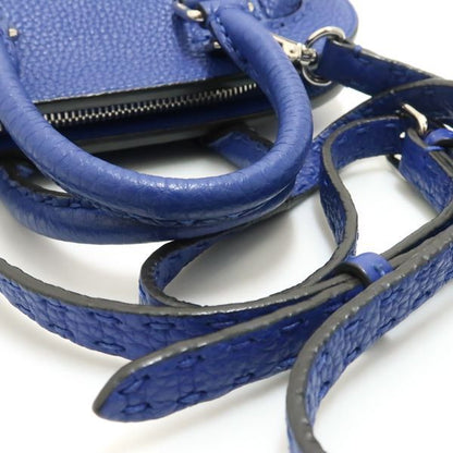 Fendi Selleria 8bn258 Mini Adele 2WAY Bag Leather Blue Fendi