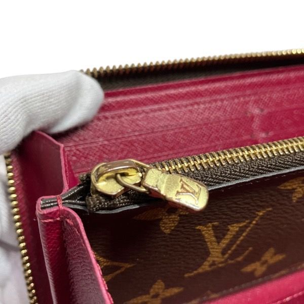 Louis Vuitton Monogram Portefeuille Cles Mance M60742 Round Zip Long Wallet