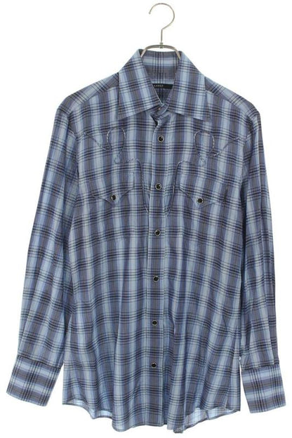 Gucci Checked Long Sleeve Shirt Men's 38