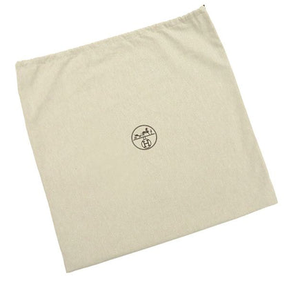 Hermes Tattersall Cushion Wool Cashmere Follet White Hardware Cabas - Removable