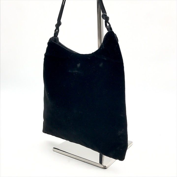 Prada Velour Hand Black Mini Bag Purse