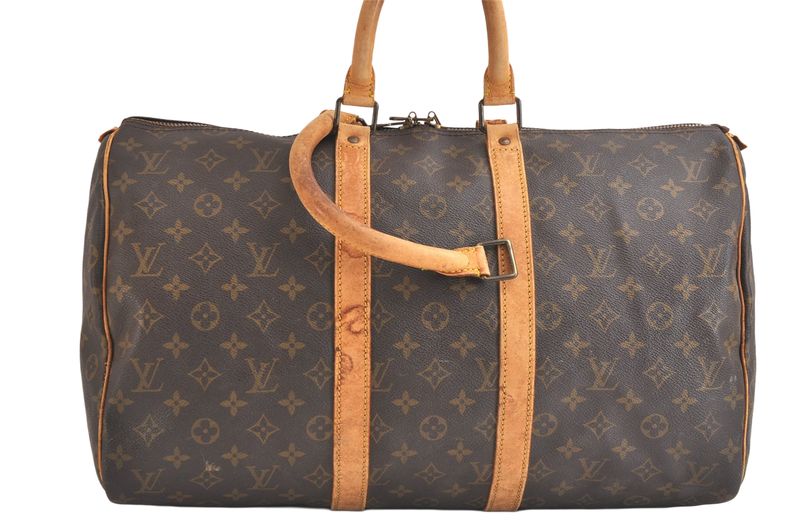 Louis Vuitton Monogram Keepall 45 Travel Boston Bag M41428 Junk 2594n