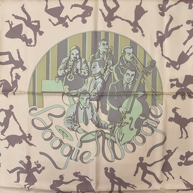 Hermes Scarf Carr 90 Ec21137 Pink Gray