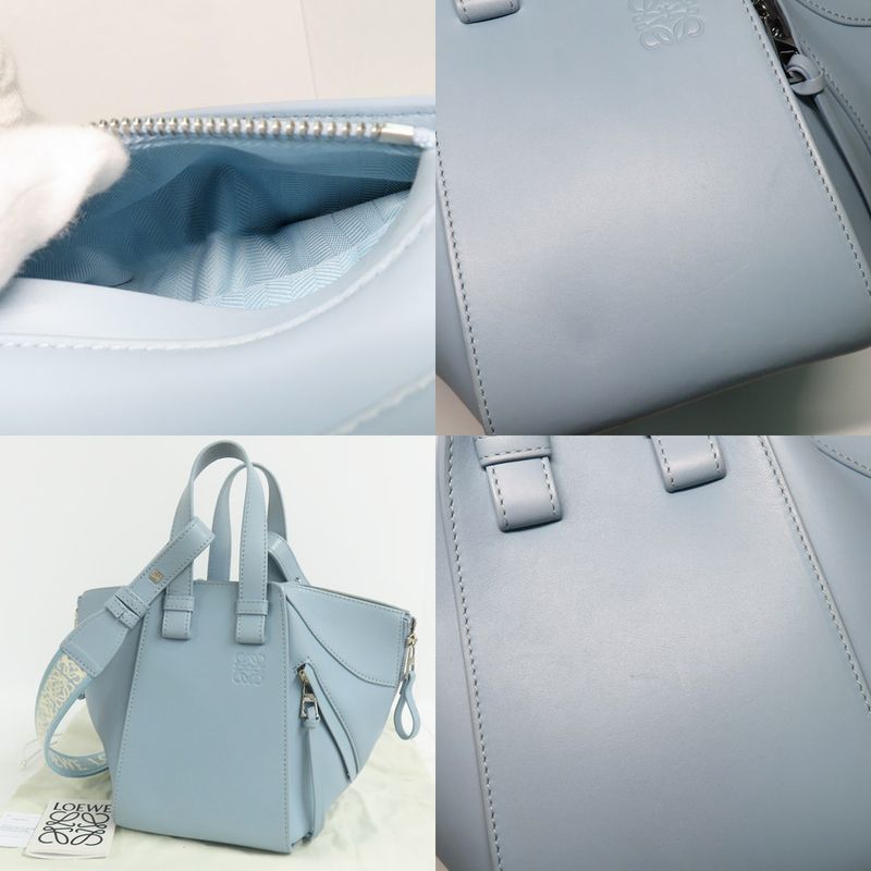 Loewe Hammock Compact A538h13x14 Handbag 2WAY Light Blue Series