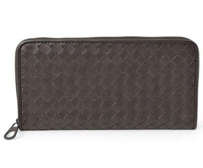 Bottega Veneta Wallet Bottega Veneta Long Wallet With Round Zipper Dark Brown