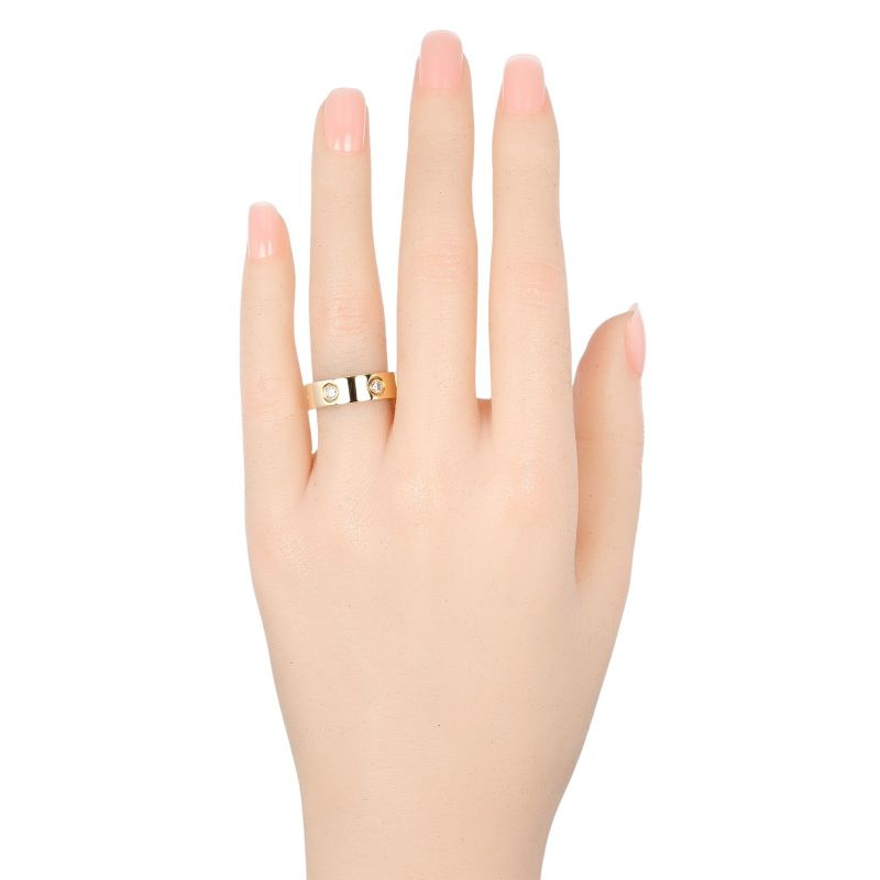 Cartier Love 18K Yellow Gold And 6P Diamonds Size 9 Ladies 7.61g Ring