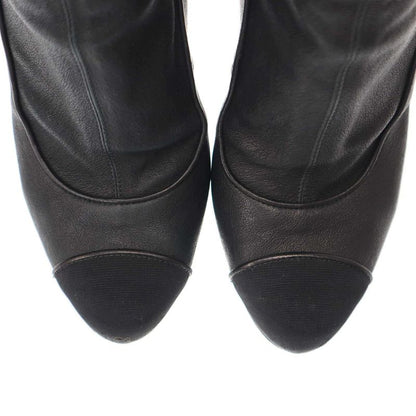 Chanel Leather Boots G28123y05726 Black 37