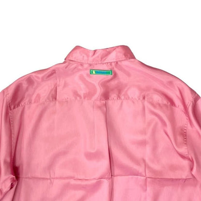 Gucci Long Sleeve Acetate Cotton Shirt 723821 Zac30 46 Size Pink Gucci