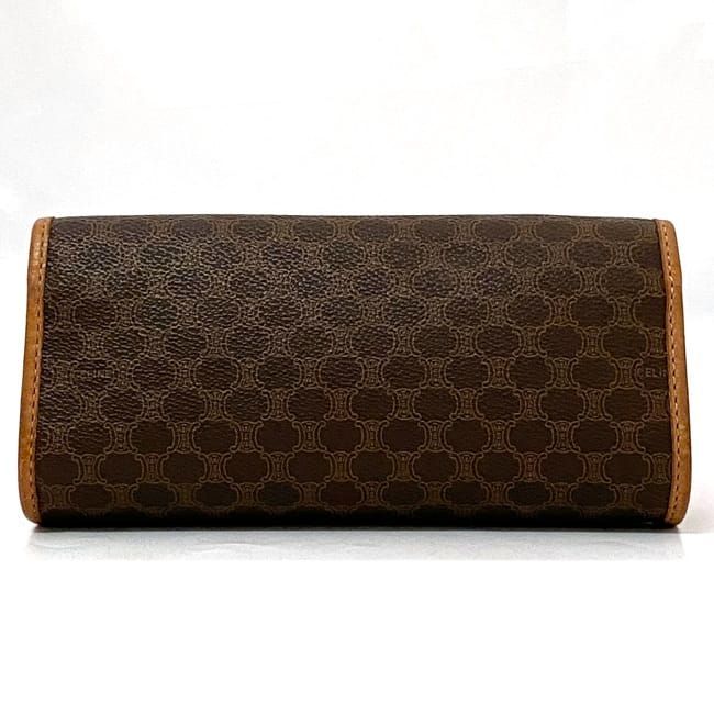 Celine Pouch Ec21594 Brown Macadam PVC Leather