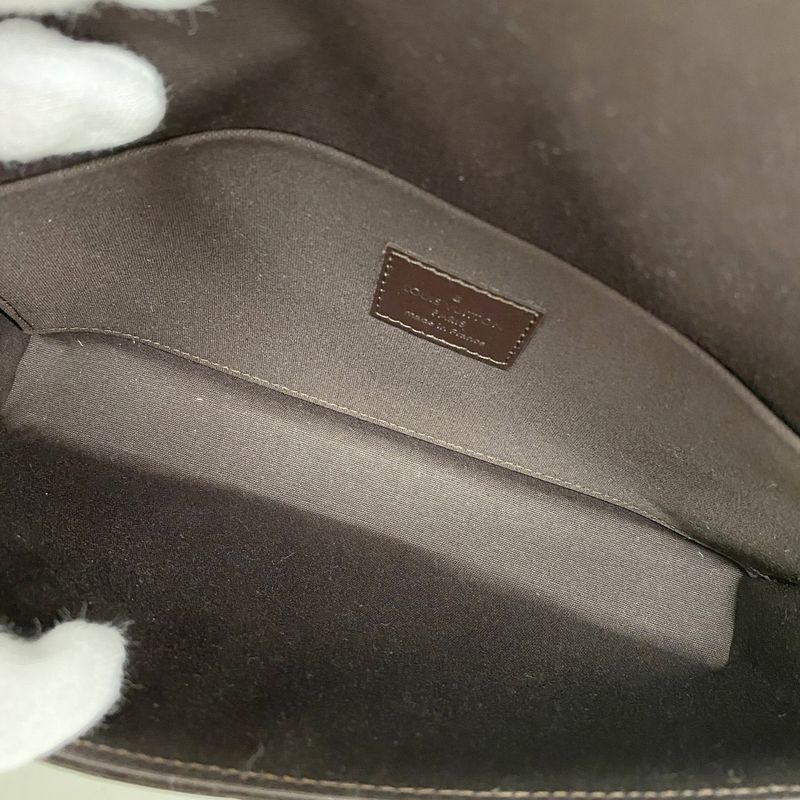 Louis Vuitton Shoulder Wallet Vernis Pochette Felicie M61267 Amarante Women's