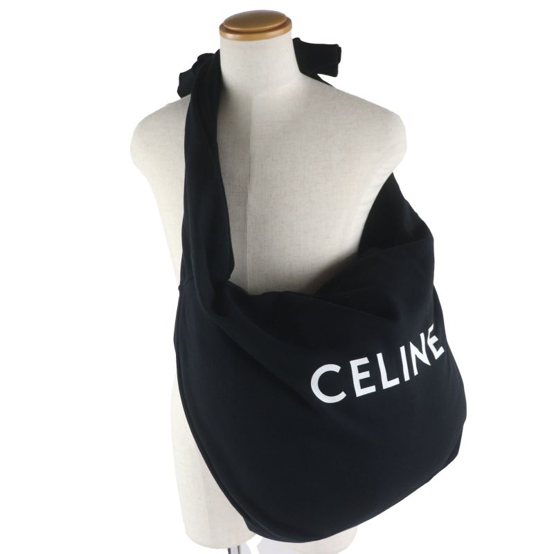 Celine 11020 2EKO Medium Sweat BAG Medium Sweat Bag Logo Print Cross Bag