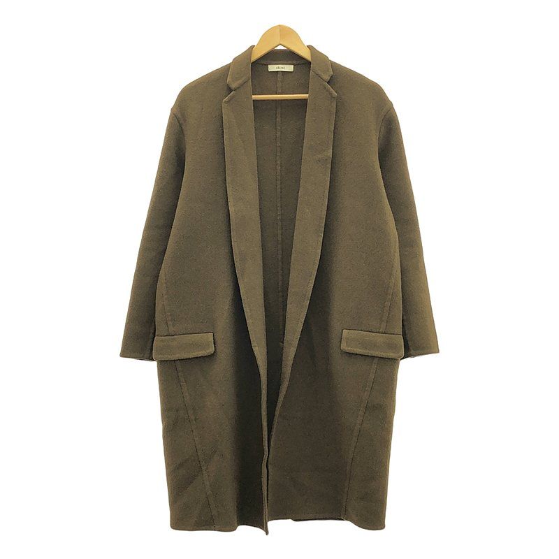 Celine - Phoebe Period Cashmere 100% Cashmere Egg Crombie Coat - 34 - Brown -
