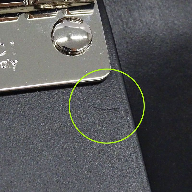 Gucci Key Case Men's Brand Sima Leather Black 779824 6-rib Key Case Small