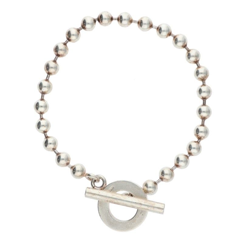 Gucci Ball Chain Silver Bracelet Men's