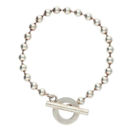 Gucci Ball Chain Silver Bracelet Men's
