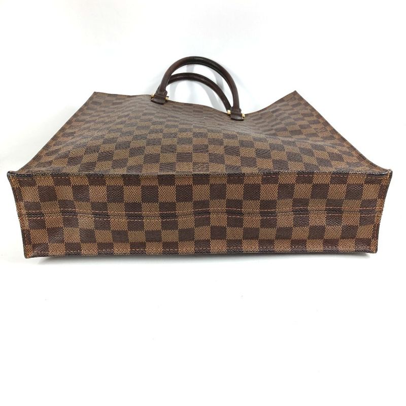 Louis Vuitton Tote Bag Sac Pla N51140 Damier Canvas Ebène Brown