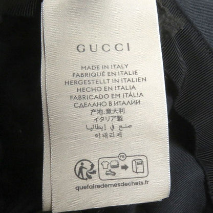 Gucci 23AW 751400 Logo Patch Rubberized Baseball Cap Black L/59cm (23.23in)