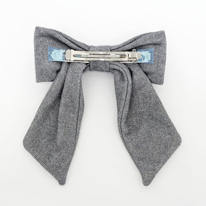 Hermes Valletta Karma Twill Noir Black Gray Silver Hardware Hair