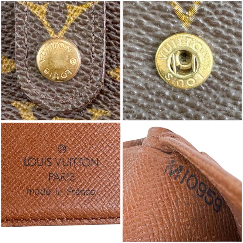 Louis Vuitton Portefeuille Viennois Fold Wallet With Clasp Monogram Leather