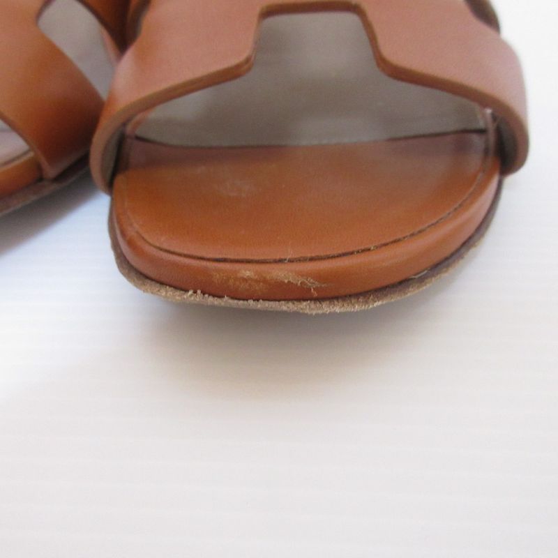 Hermes 2022 Ansan 50 H Cut Detail Chunky Heel Sandals 35 22.5cm (8.86in)