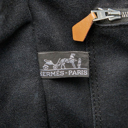 Hermes Fourre Tout Tote MM Black Canvas Women Hermes