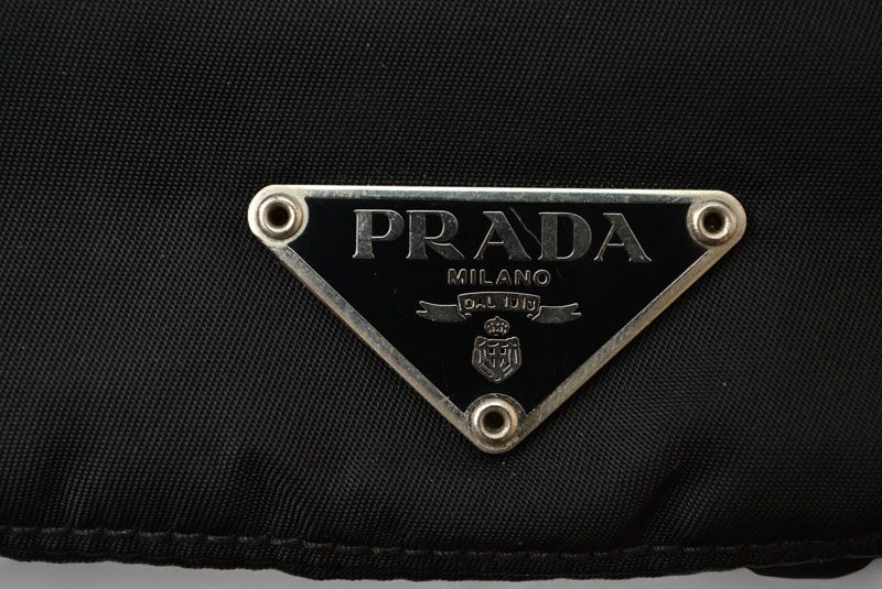 Prada Shoulder Bag Body Bag Prada Tessuto Black Men Women