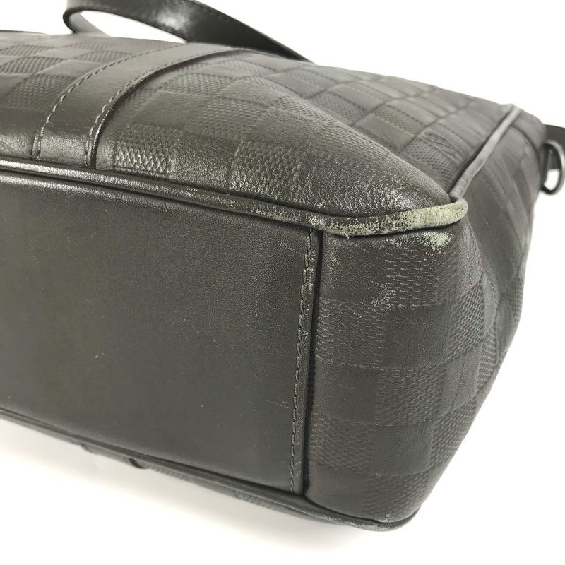 Louis Vuitton Handbag Tadao PM N41270 Damier Infini Leather Meteor Brown