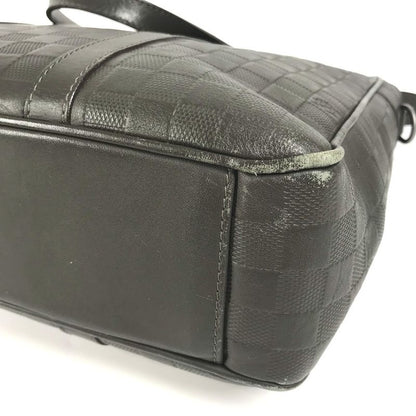 Louis Vuitton Handbag Tadao PM N41270 Damier Infini Leather Meteor Brown