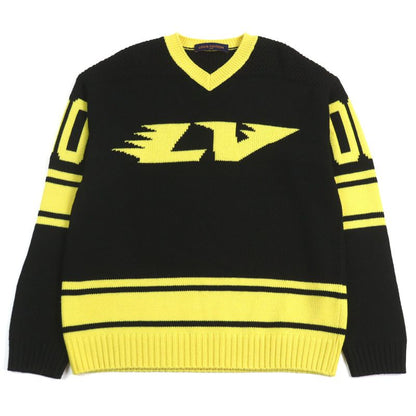 Louis Vuitton 22SS Hmn86w LV Intarsia Football Knit Cashmere Blend Amen Break