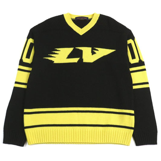Louis Vuitton 22SS Hmn86w LV Intarsia Football Knit Cashmere Blend Amen Break