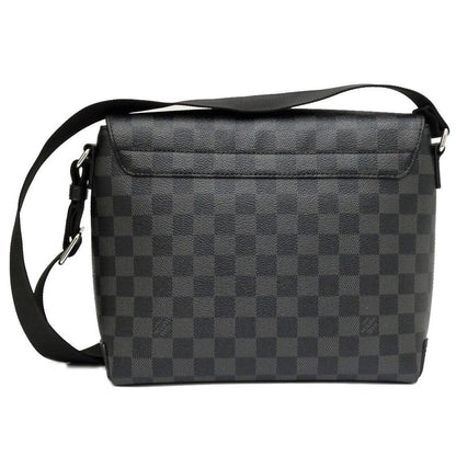 Louis Vuitton Damier Graphite District PM NV2 N40349 Shoulder Bag Black