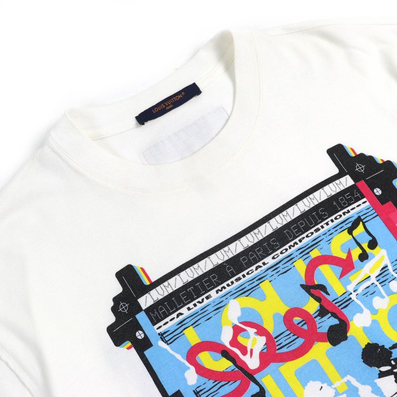 Louis Vuitton 23SS LV Jazz Flyer 100% Cotton Crew Neck Short Sleeve T-shirt