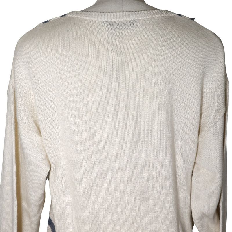 [dior] Christian Dior Sport V-neck Cotton White Men's Sweater