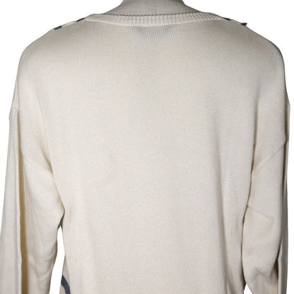 [dior] Christian Dior Sport V-neck Cotton White Men's Sweater