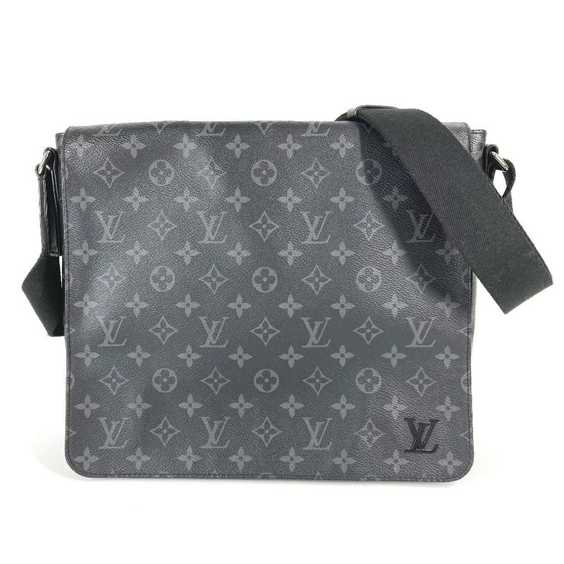 Louis Vuitton Shoulder Bag District PM NV3 M46255 Monogram Eclipse Canvas Black