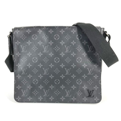 Louis Vuitton Shoulder Bag District PM NV3 M46255 Monogram Eclipse Canvas Black