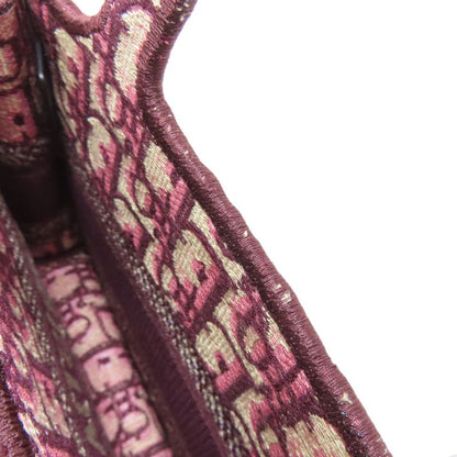 Christian DIOR Book Tote Mini Handbag Canvas Women